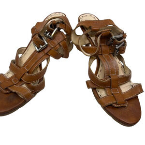 Coach Gladiator Sandal Brown Leather 6.5 Sandal